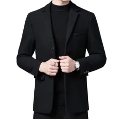 ☆ ブラック ☆ Mサイズ ☆ テーラードジャケット メンズ アウター テーラードジャケット メンズ ブレザー ジャケット テーラード スーツ ビジネスジャケット オフィスカジュアル ビジネスカジュアル 大人 大きめサイズ 無地 紳士服 春 秋 冬