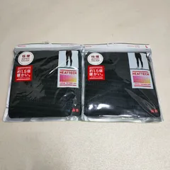 ユニクロ ヒートテック 極暖 エクストラウォーム タイツ Lサイズ 2点セット ブラック