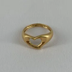 TIFFANY＆CO(ティファニー)　エルサペレッティ　オープンハートリング　750YG　2.9g　ゴールド