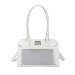 [ハルジオ] 痛バッグ トート 痛バ ショルダー 推し活バッグ ショルダーバッグ トートバッグ 2WAY 痛バック 可愛い 黒 白 赤 銀色 水色 いたばっく いたば ぬい 鞄 かばん オタ活 バック かわいい おしゃれ 人気 シート 付属 (ホ [ホワイト]