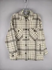 エイトセカンズ S レディース オーバーサイズ ウールブレンド CHECK アウター シャツ