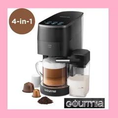 新品未使用品！GOURMIA コーヒーマシーン マルチカプセル対応 Amazon | ホールセールジャパン3か月保証 Gourmia 4イン1 コーヒー