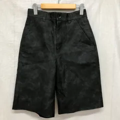 ビューティ&ユース 24AW レザーライクハーフパンツ ヴィンテージ風 ペインターパンツデザイン グレー S