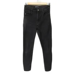 ザラ ZARA パンツ ジーンズ デニム スキニー ハイウエスト 40 黒 ブラック