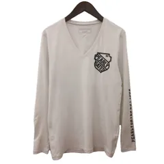 パーリーゲイツ PEARLY GATES インナーシャツ 長袖 カットソー Vネック ゴルフ 白 ホワイト 5 ■ECT