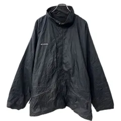 Columbia ジャケット XL ブラック ジップアップ ワンポイントロゴ アウター 秋物 a711-6062