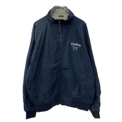 PORT AUTHORITY ナイロンジャケット XL ネイビー ジップアップ 内側フリース素材 スポーティー スポーツウェア 無地 秋物 a711-6082