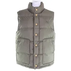 美品◇CELINE セリーヌ 2W396880N ロゴ刺繍・金ボタン付 ダウンベスト カーキ 36 ハンガー・ガーメント付 イタリア製 正規品 レディース 美品◇CELINE セリーヌ 2W396880N ロゴ刺繍・金ボタン付き ダウン