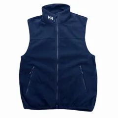 ヘリーハンセン フリース ベスト ネイビー 濃紺 Mサイズ メンズ アウトドア スポーツ 定番ライトアウター