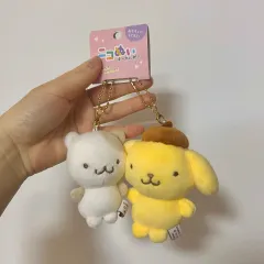 タグ付き) Sanrio サンリオ ポムポムプリン マフィン マスコット 矢澤 にこ ぬいぐるみ ぬいぐるみ キーホルダー
