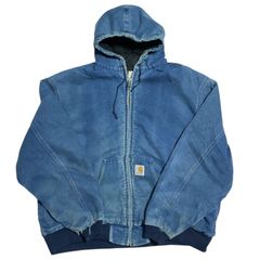 雰囲気抜群⭕️ Carhartt アクティブジャケット デニム 鬼フェード