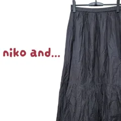 niko and... ニコアンド  綿100％ ウエストゴム ギャザー ロング スカート フリーサイズ オールシーズン