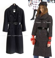 シャネル ジャケット スーツ CHANEL アイボリー ブラック トリミング