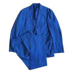 Z1601BEAMS HEART ビームスハート メンズセットアップ　ビジネススーツ ネイビー ストライプ　48  Lサイズ