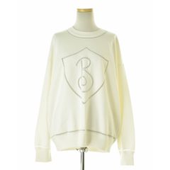 美品 タグ付✨BURBERRY インセットロゴ 長袖プルオーバー スウェット