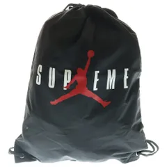 SUPREME (シュプリーム) 24AW×Jordan Drawstring Bag ジョーダン ドローストリング バッグ ナップサック ブラック