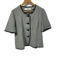 GIVENCHY(ジバンシー) ジャケット サイズ46 XL レディース美品  黒×白×ベージュ 春・秋物