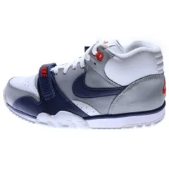 NIKE (ナイキ) AIR TRAINER 1 Midnight Navy エアトレーナー ミッドカットスニーカー グレー/ネイビー US10/28.0cm DM0521-101
