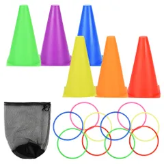 hackgear 輪投げセット コーン16個 リング アレンジ 老若男女 イベント レクリエーション