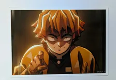 我妻 善逸 劇場版 鬼滅の刃 無限城編 第1章 コラボカフェ 第三期 場面写ブロマイドくじ その参 我妻善逸 3 鬼滅 グッズ ブロマイド ufotable 3