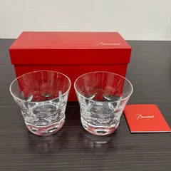 ®️Baccarat バカラ クリスタルロックグラス カットグラス 2個セット ペアグラス