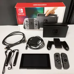【D15919】Nintendo Switch 本体 (ニンテンドースイッチ) Joy-Con(L)/(R) グレー 通電確認
