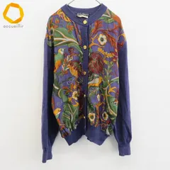 フェラガモ Ferragamo イタリア製 ニット カーディガン トップス シルク 花柄 [x963503]のサムネイル