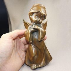 石膏像 小児立像 キューピット 美術 小僧 助川 重さ2.3キロ X905