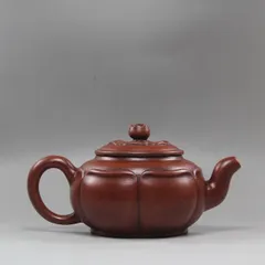 蓮華菱花壺 宜興紫砂 紫砂壺・紫泥急須・茶壺・茶道具