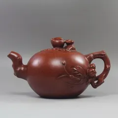 寿桃壺 中国宜興紫砂壺・紫泥急須・茶壺・茶道具
