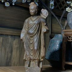仏教美術 古銅 和尚像 僧侶像 人物像 置物 仏像 M R8410 - メルカリ