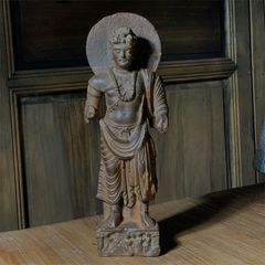 不動明王立像 仏像 置物 剣 鎖 仏教美術 フィギュア 仏像 古美術