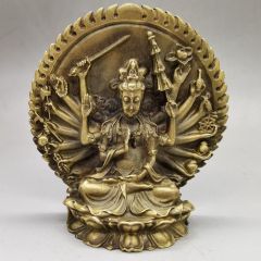 仏教美術 仏像 小仏像 千手観音 銅製 銅器 工芸品 置物 - メルカリ