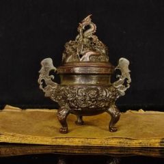 九竜香炉 銅製品 茶道具 香道具 装飾品 工芸品 置物 - メルカリ