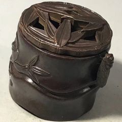 香炉 饕餮紋炉 茶道具4220 香道具 銅製品 工芸品 置物 - メルカリ