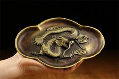 Copper Ryuban (Dragon Plate) - Calligraphy Tools, Stationery, Contemporary Crafts, Fine Art, Figurine
