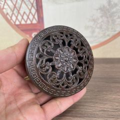 銅 細工 茶道具 香道具 蓋置 置物 竜紋扇香炉 薫る香炉 銅製 - メルカリ