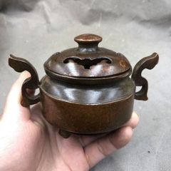 M-37】☆K様専用☆昭和初期、細工物の名工 藤原陶臣先生 備前焼香炉