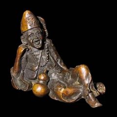 仏像 豆仏 籾福神 木彫 仏教美術 微細彫 - メルカリ
