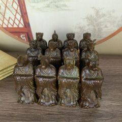 中国古美術 骨董 十二干支セット 古銅 置物 縁起物 お守り 旧蔵 