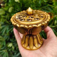 汝窯天青釉蓮華薫炉 油灯 香道具 装飾品 工芸品 置物 | Mercari