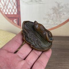 四世 秦蔵六 塗金銅床置 瑞鳥 莨皿 - メルカリ