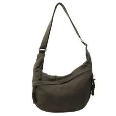 [FARFADET] ショルダー バッグ 斜めかけ レディース メンズ カバン 軽量 サコッシュ クロスボディ シンプル カジュアル 無地 撥水 ショルダーバッグ 薄型 大容量 斜めがけ 人気 通勤 通学 スポーツ フラット ポーチ 軽い ビジネ [グリーン]