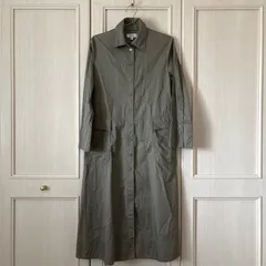 / コス COS 無地 ワンピース シャツ ロング カーキ　長袖　お呼ばれ　デート　オフィスカジュアル　食事会　可愛い　お出かけ　上品