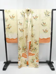 ◇KWF056 振袖 正絹 絞り 古着 結婚式 卒業式 成人式 初詣