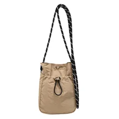 [FARFADET] スマホ ショルダー 携帯 ポシェット ミニ ポーチ ポケット サコッシュ 男女兼用 縦型 メンズ レディース 軽量 (カーキ) [カーキ]