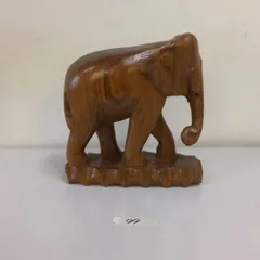 〇象の置物 木製置物 工芸品　②