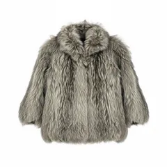 71k20 SAGA FOX サガフォックス 金サガ シルバーフォックス ファーコート 9号 最高級本毛皮 国産品 裏地刺繍 FOX FURt18r