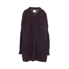 シャネル CHANEL カーディガン ココマーク ライオンボタン カシミヤ カーディガン レディース Used A