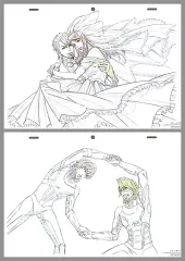 【中古】アニメムック ≪リーフレット・小冊子≫ 劇場版 TIGER ＆ BUNNY -The Beginning- KING OF WORKS 描き下ろし原画風ペーパー2枚セット